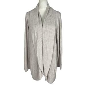 Barefoot Dreams CozyChic Lite Circle Cardigan Sweater Drapey Plus Size 2X